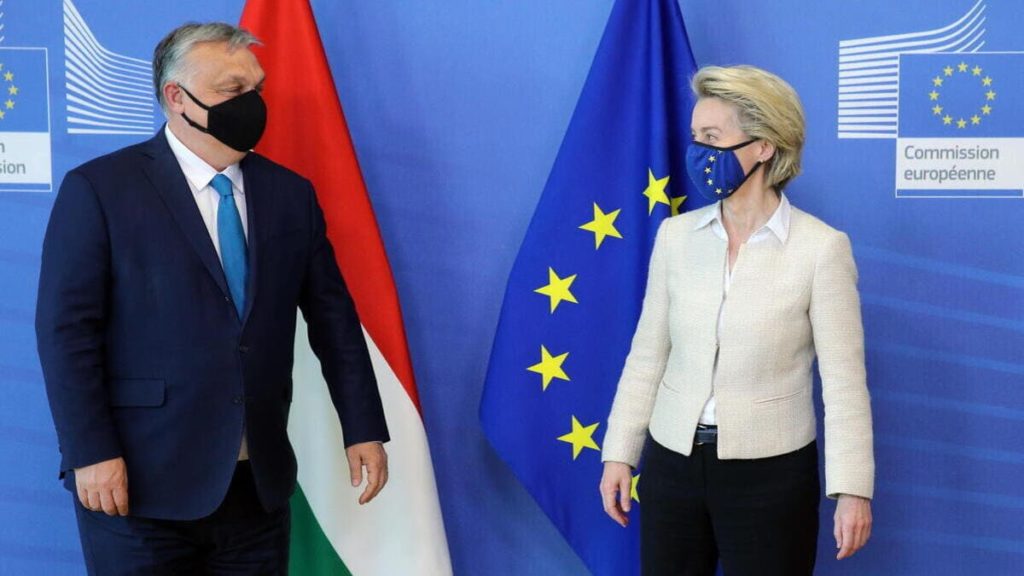 Incontro tra Ursula von der Leyen e Viktor Orban, premier dell'Ungheria