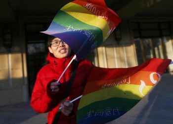 Sostenitori del movimento Lgbt in Cina