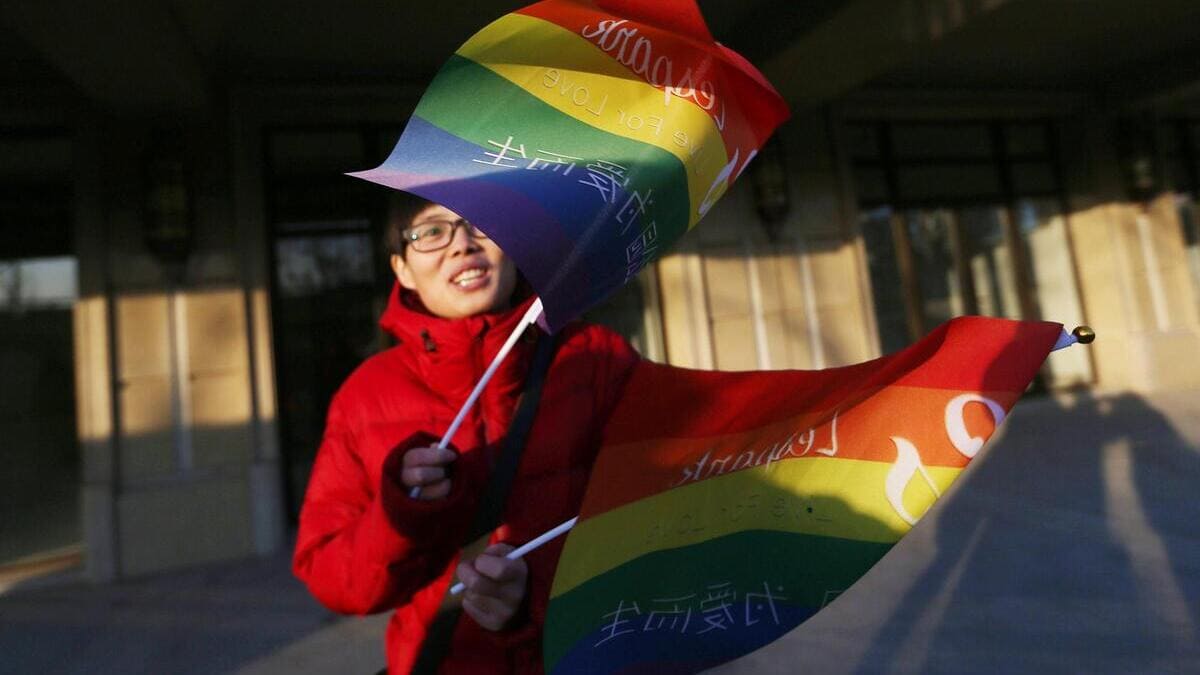 Sostenitori del movimento Lgbt in Cina