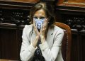 Il ministro della Giustizia, Marta Cartabia, durante la discussione della sua riforma alla Camera