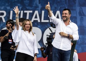 Giorgia Meloni (Fdi) e Matteo Salvini (Lega)