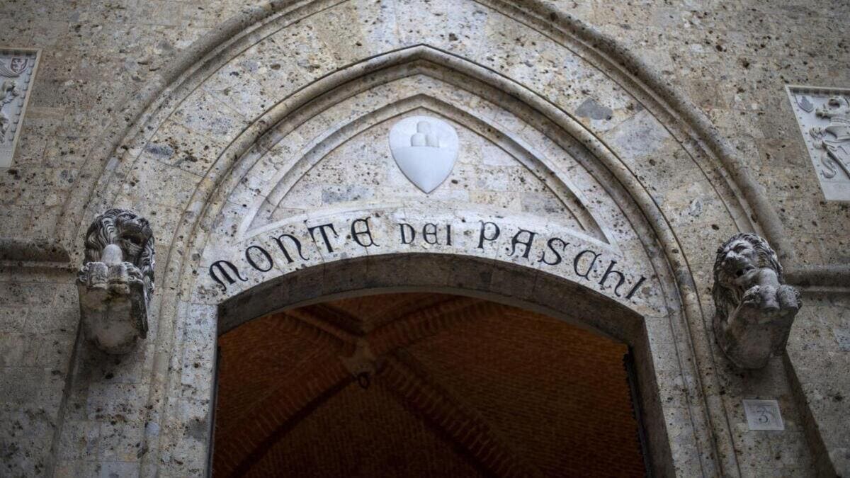 La storica sede della banca Mps a Siena