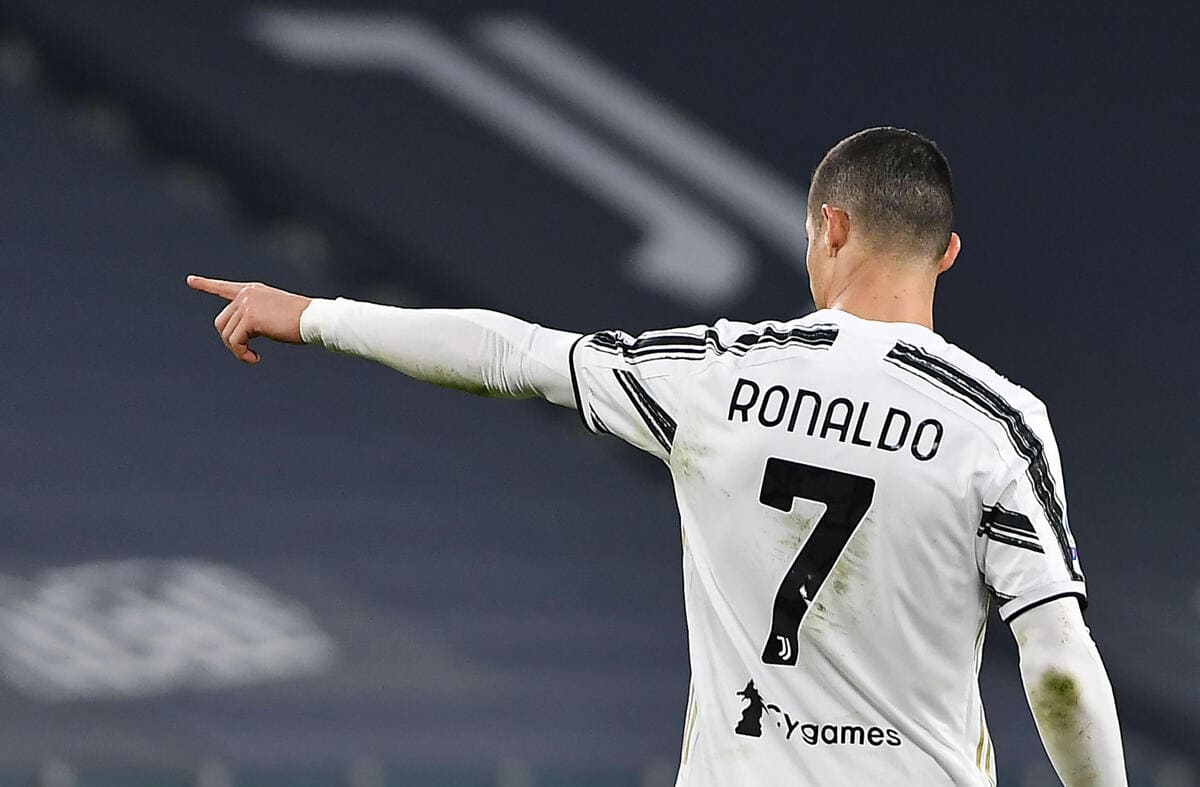 Cristiano Ronaldo con la maglia della Juventus