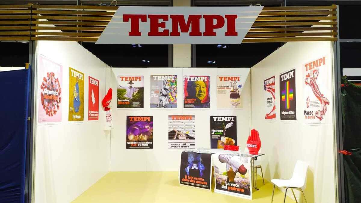 Lo stand di Tempi al Meeting 2021