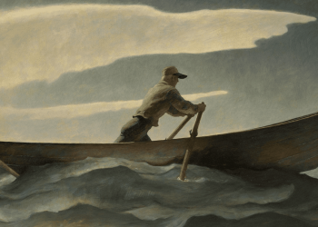 Il quadro di Wyeth, "The Lobsterman"