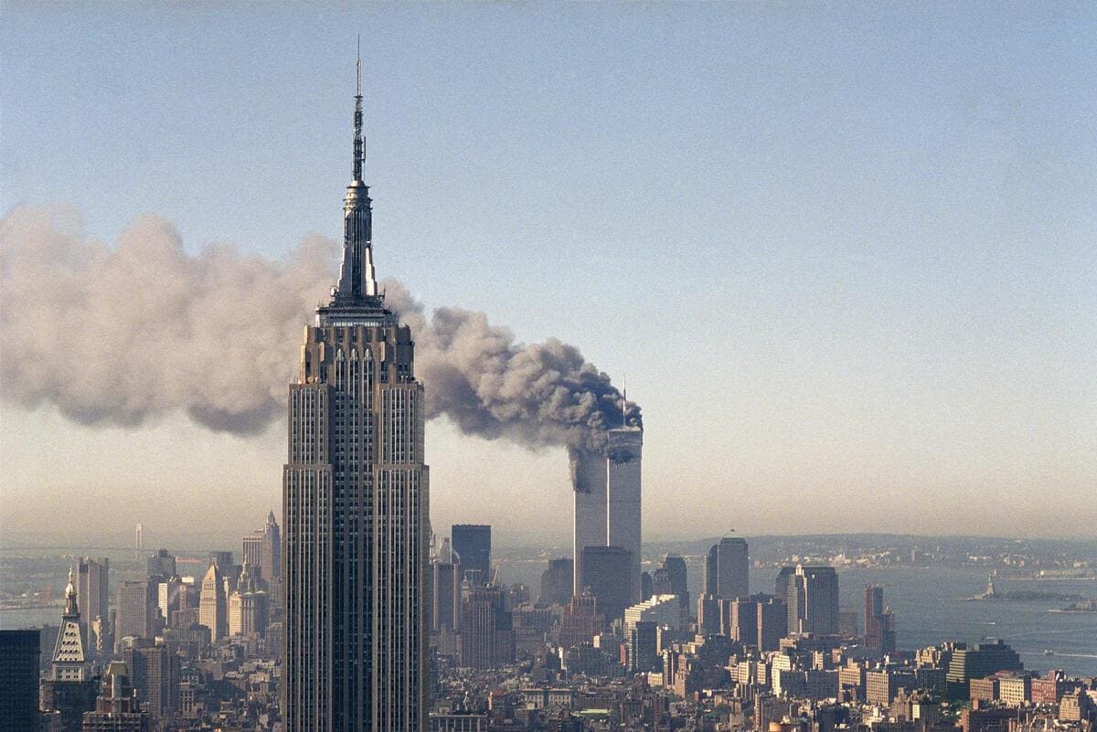 Le torri Gemelle di New York l'11 settembre 2001