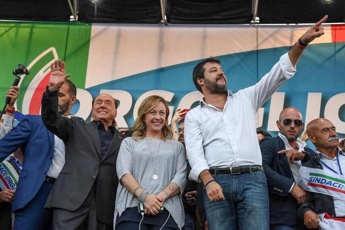 Silvio Berlusconi, Matteo Salvini, Giorgia Meloni