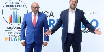 Milano. Luca Bernardo con Matteo Salvini