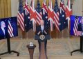 Joe Biden annuncia l'accordo Aukus con Regno Unito e Australia