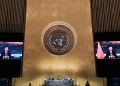Xi Jinping, presidente della Cina, parla alla assemblea dell'Onu