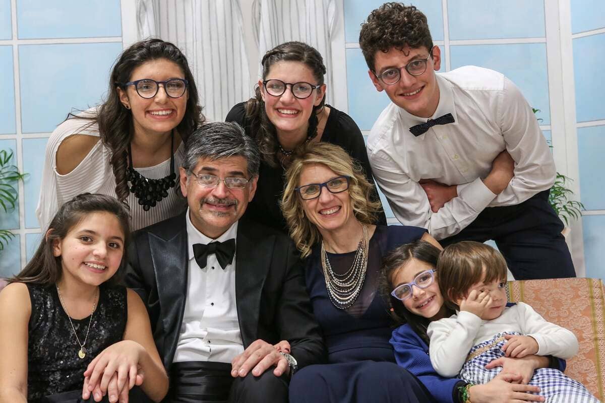 Federica Graci Piermarini con la sua famiglia