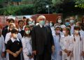 Ritorno in aula, il ministro dell'Istruzione Patrizio Bianchi visita una scuola elementare a Bologna
