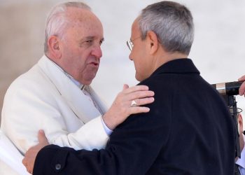 Papa Francesco con don Julian Carron