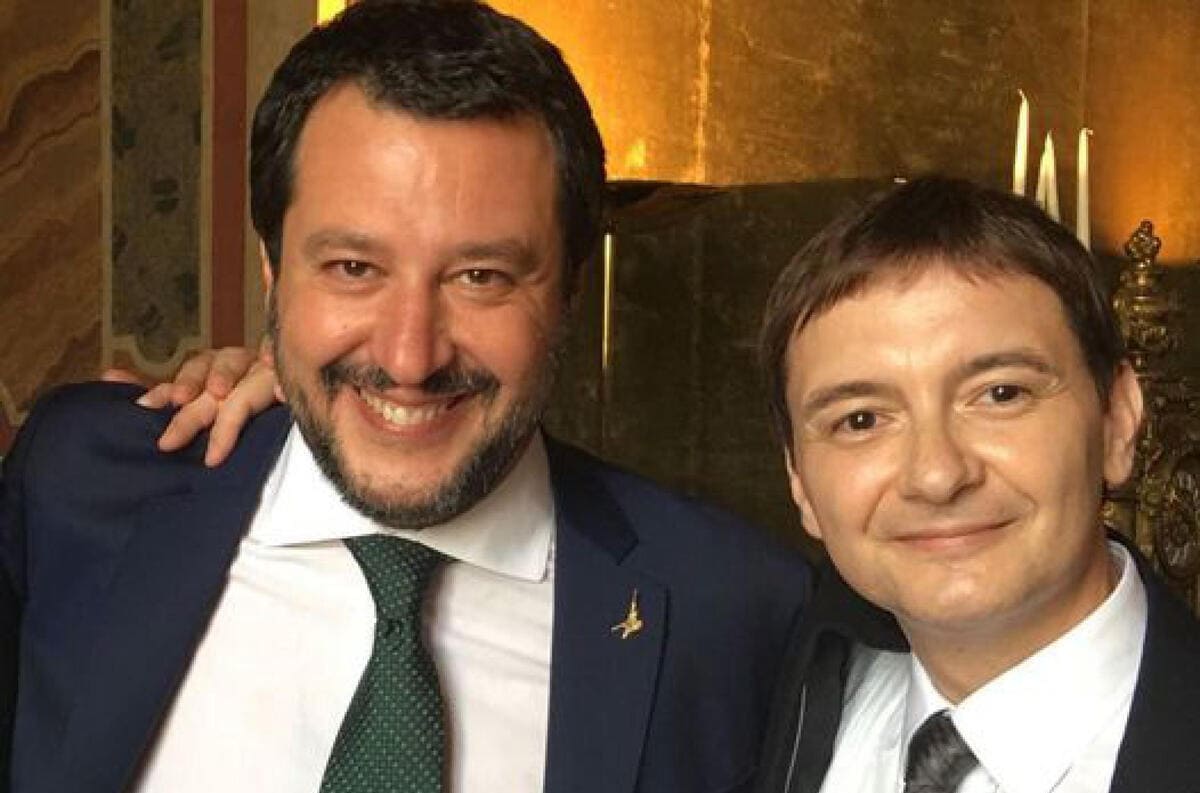 Matteo Salvini con Luca Morisi