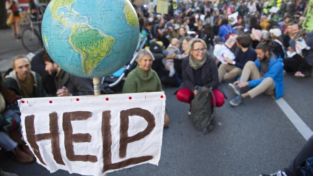 Protesta a favore del clima in vista della Cop26