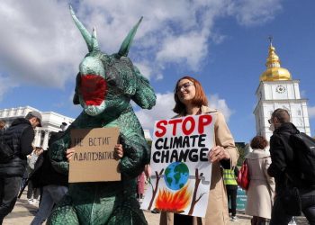 Protesta in Ucraina per il clima in vista della Cop26