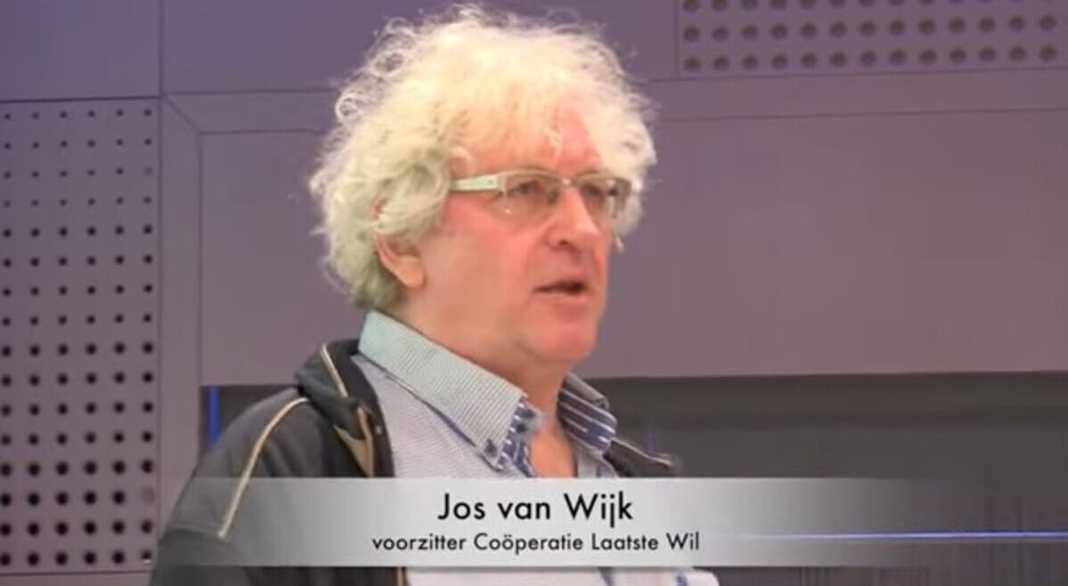 Jos van Wijk, presidente di Laatste wil (“L’ultima volontà”), cooperativa olandese che aiuta i suoi membri a suicidarsi