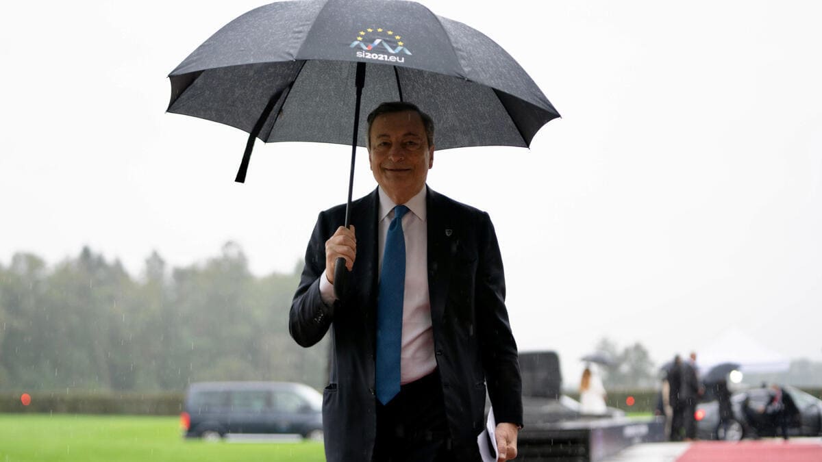 Il premier Mario Draghi a Brdo, in Slovenia
