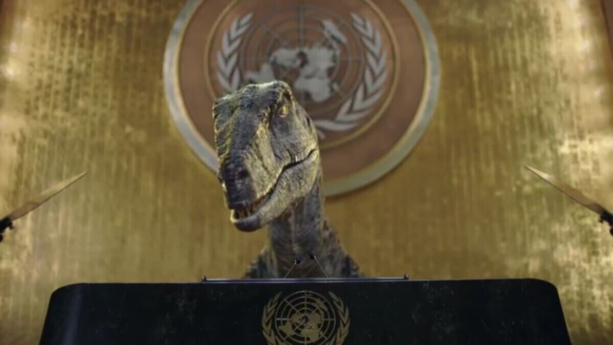 Frankie il dinosauro nel nuovo filmato dell'Onu sul clima