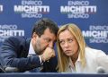 Matteo Salvini con Giorgia Meloni