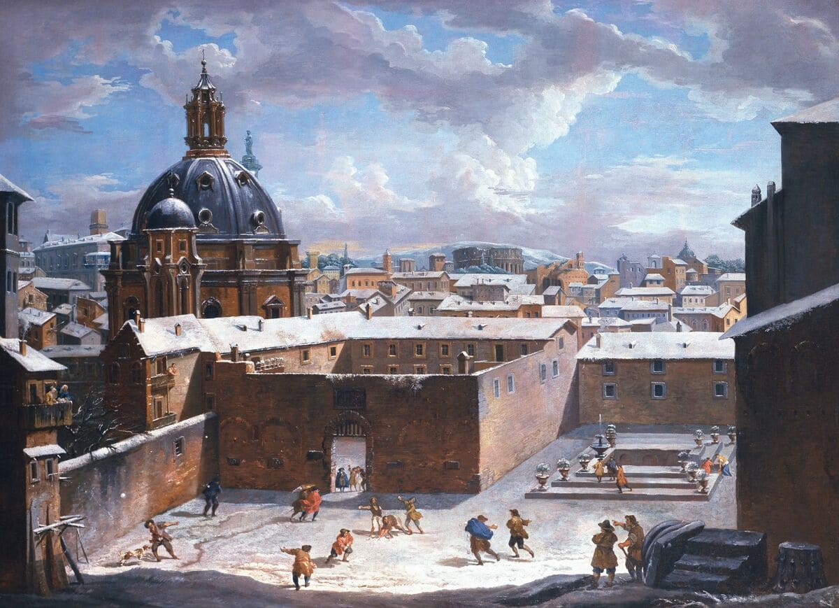 Roma innevata - 1730 - Giovanni Paolo Panini