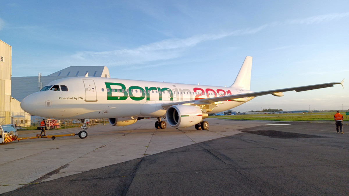 Airbus A320 con livrea commemorativa Ita Airways