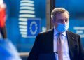 Mario Draghi partecipa al Consiglio Ue