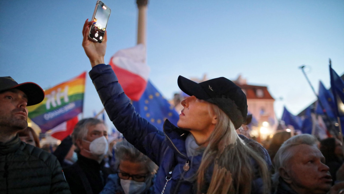 Protesta contro la Corte costituzionale della Polonia