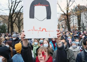 Protesta a favore dell'aborto in Polonia