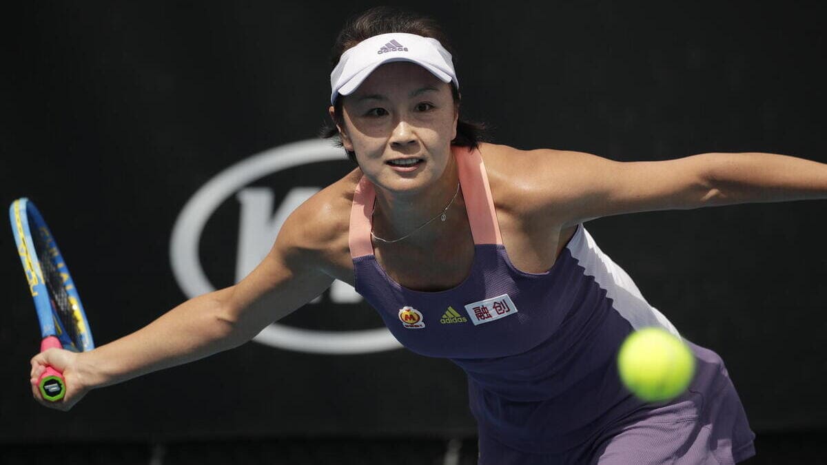 Peng Shuai durante una partita