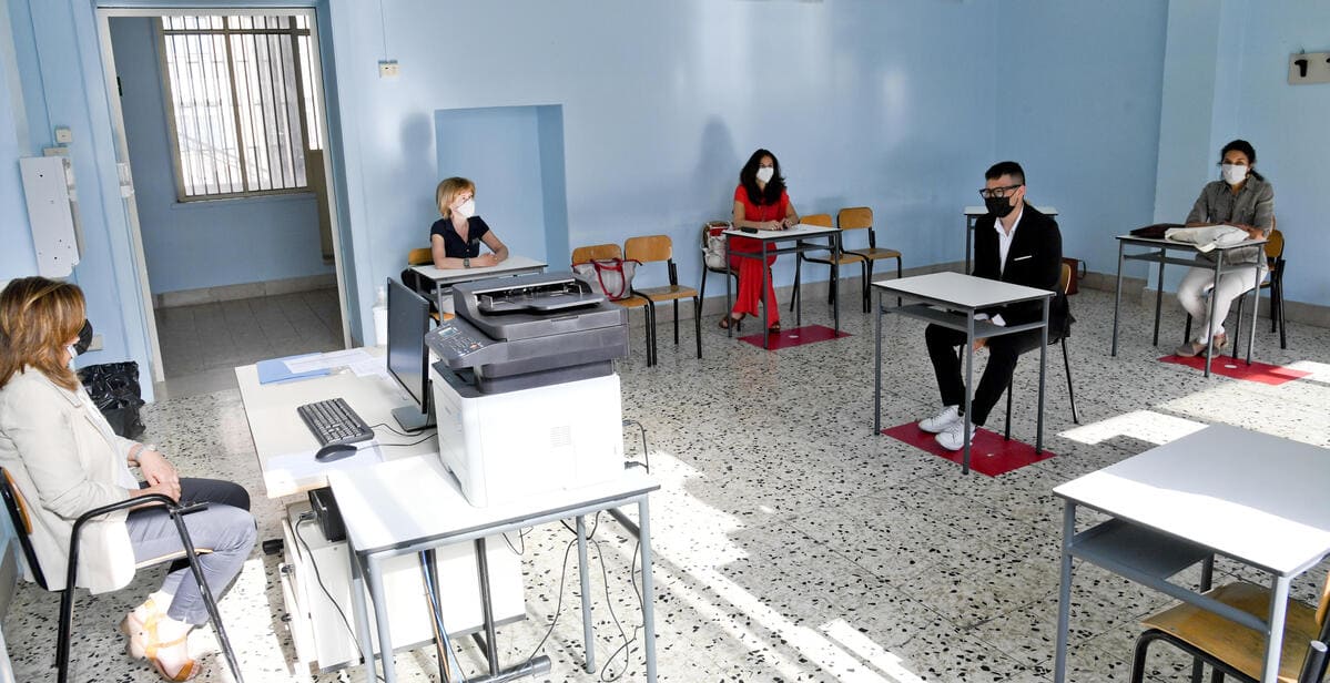 Esame di maturità a scuola