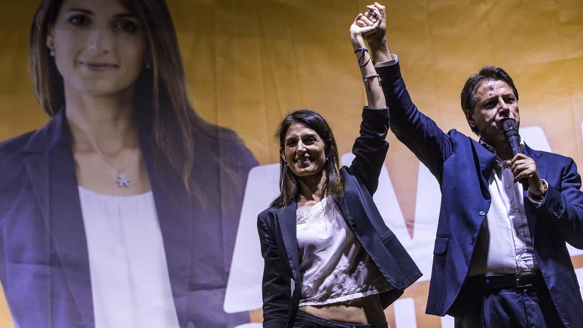 Giuseppe Conte e Virginia Raggi