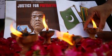 Commemorazione per Kumara Diyawadanage, manager originario dello Sri Lanka, ucciso in Pakistan per false accuse di blasfemia
