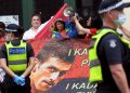 Proteste a Melbourne, in Australia, pro Djokovic