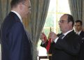 François Hollande consegna la Legione d'onore a Enrico Letta