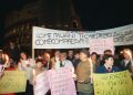 Fiaccolata di solidarietà ad  Antonio Di Pietro,  Roma, 1996