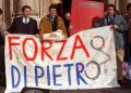 Manifestazione in difesa dell'inchiesta Mani pulite