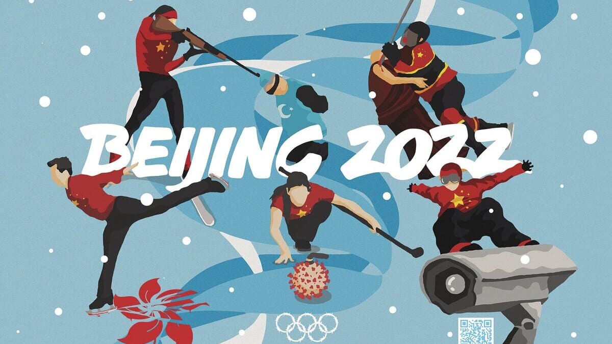 Le opere di Badiucao sulle Olimpiadi invernali di Pechino 2022