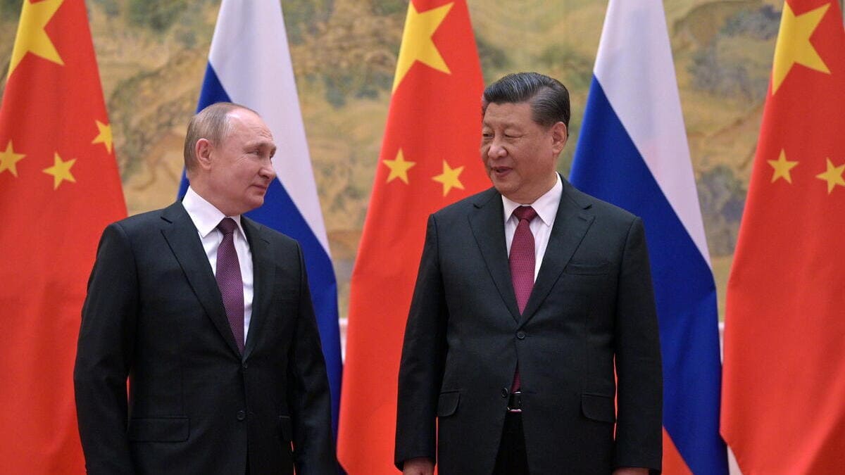 Vladimir Putin, presidente della Russia, incontra il leader della Cina Xi Jinping