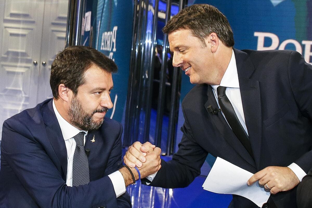 Matteo Salvini e Matteo Renzi