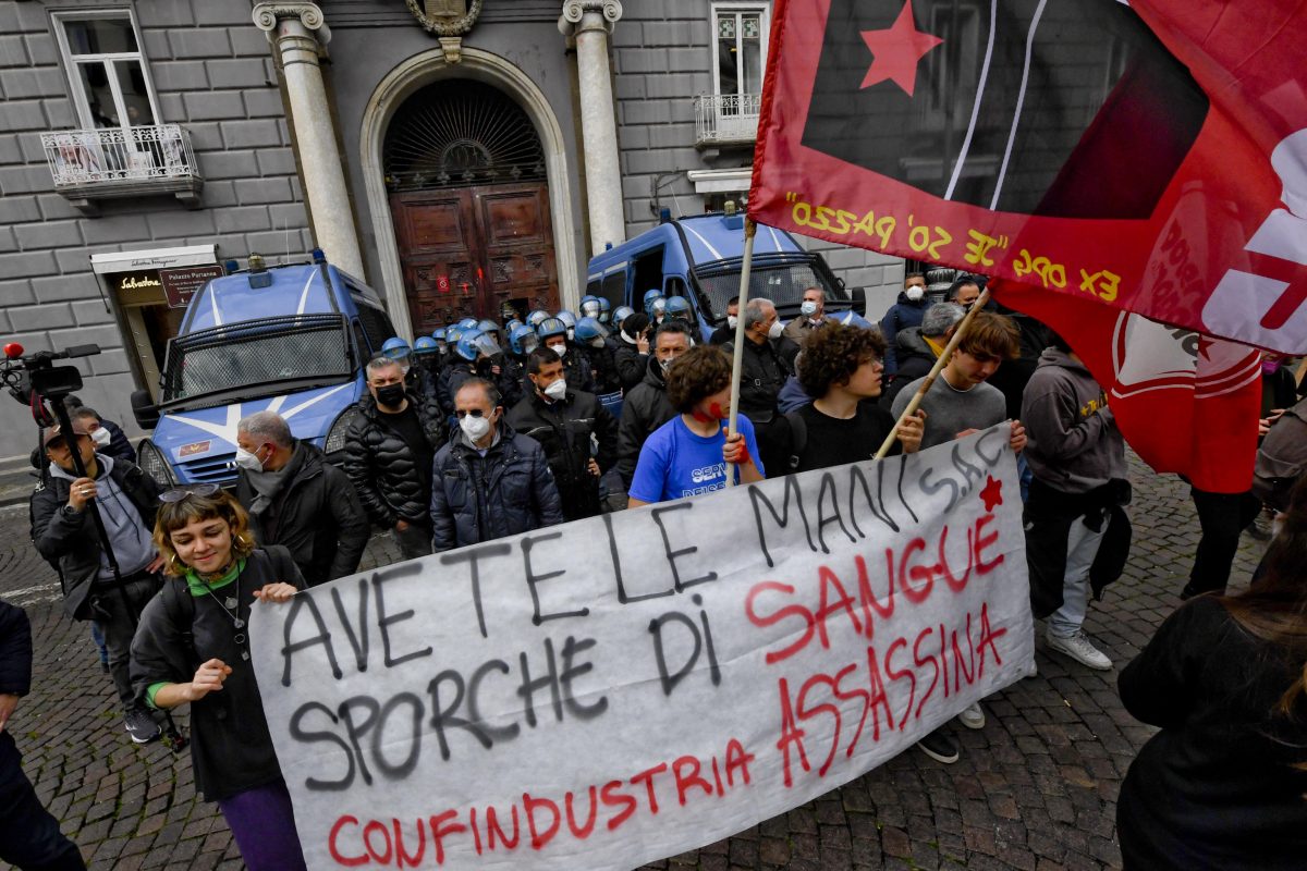 Manifestazione a Napoli contro l'alternanza scuola lavoro, 18 febbraio 2022