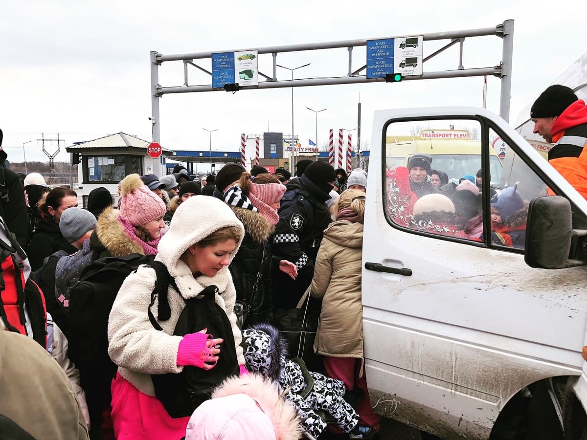 Palanca (Moldavia). Sfollati in fuga dall'Ucraina