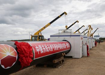 Tubi del gasdotto Russia-Cina Power of Siberia