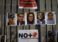 Manifestazione in Messico contro la strage di giornalisti