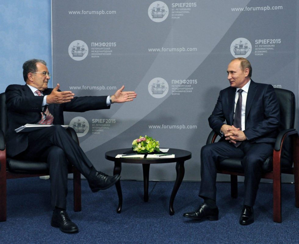 Vladimir Putin e Romano Prodi