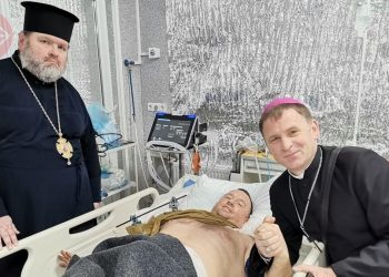 Il vescovo cattolico di Kharkiv, Ucraina, Pavlo Honcharuk