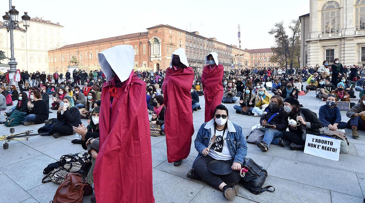 Manifestazione pro-aborto a Torino