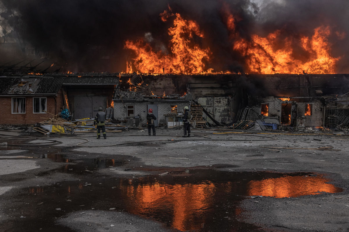 Bombardamento russo a Kharkiv, Ucraina