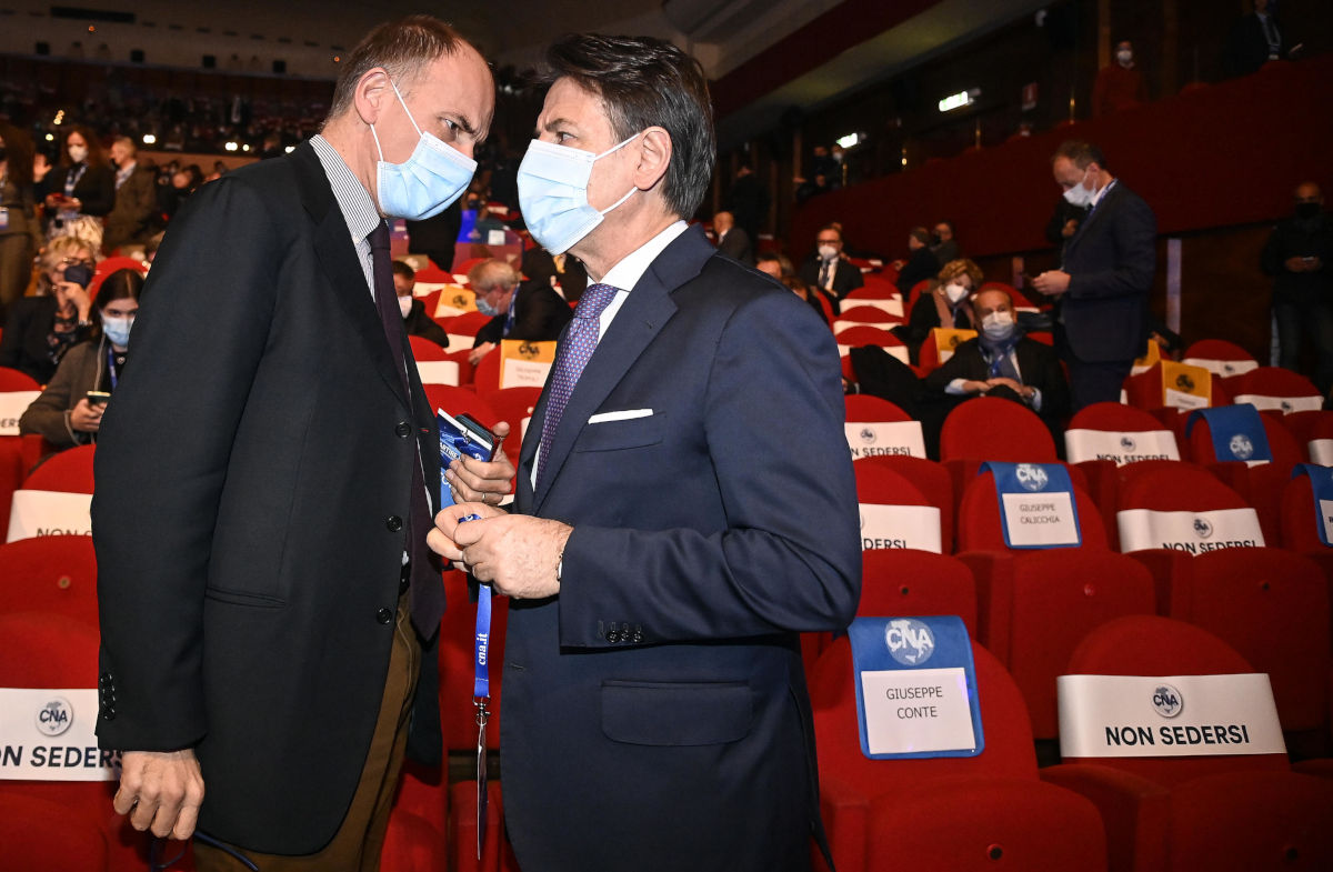 Enrico Letta e Giuseppe Conte