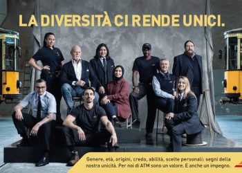 Il manifesto della campagna pubblicitaria di Atm per la diversità